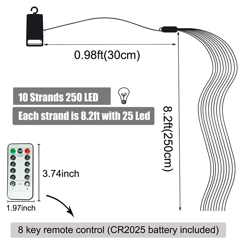 Рождественская светодиодная гирлянда Декоративная освещение для дома и улицы |