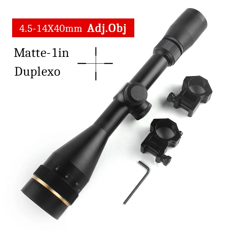 4.5-14X40mm Adj.Obj Tactical Optical Cross Reticle Rifle Scopes Long Range Riflescope