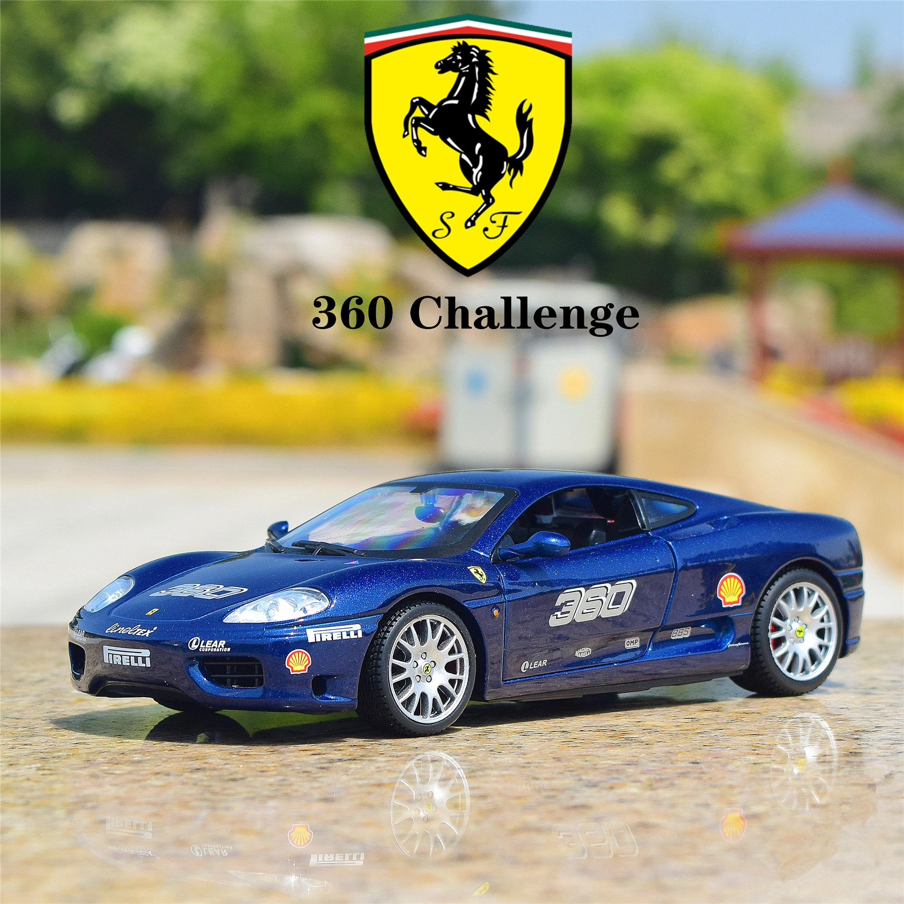 Модель автомобиля Bburago из сплава FERRARI 360 1:24|Наземный транспорт| |