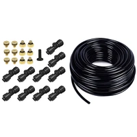 misting nozzles kit fog nozzles 30m meter 14 inch blank distribution pipe drip irrigation hose cnim hot