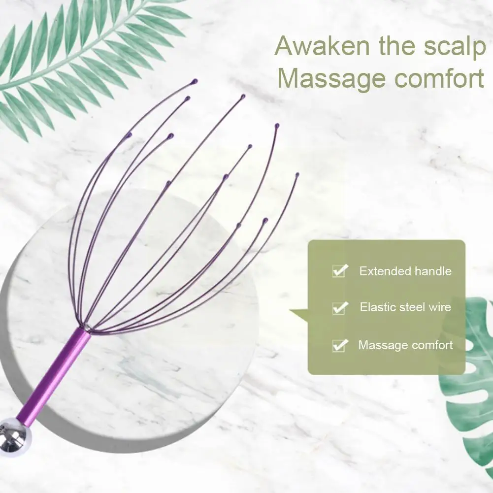 

Head Relax Massager Healing Neck Claw Massage Anti-stress Blood Headache Scalp Relief Stimulate Relax Octopus Pain Circulat X0E2