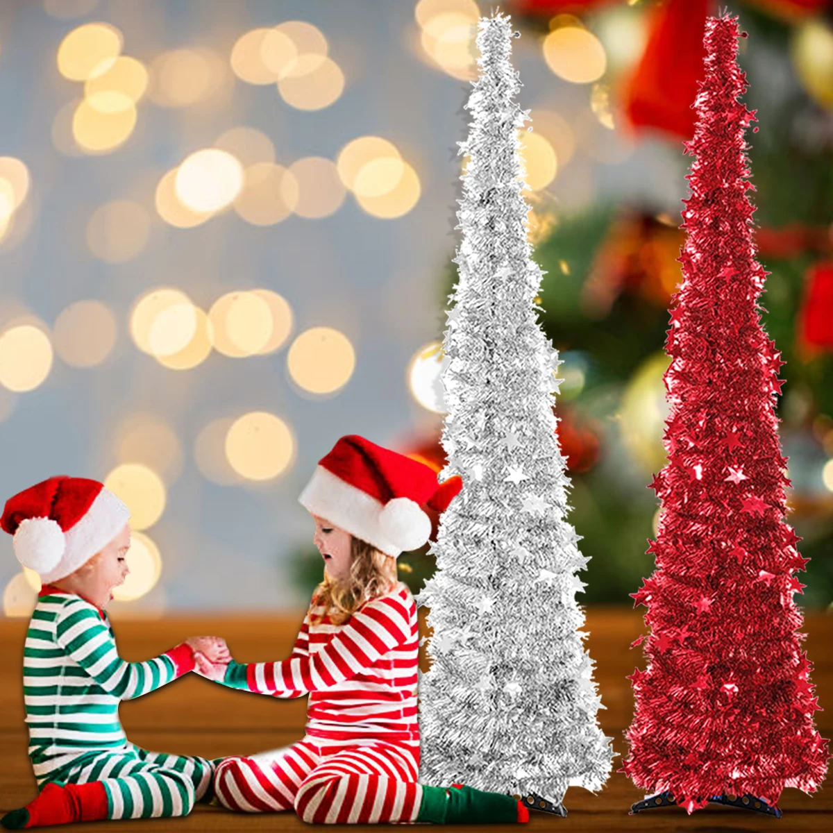 QIFU 1,2 м 3D войлочные украшения для рождественской елки для дома Navidad рождественские украшения для рождественской елки подарок на год