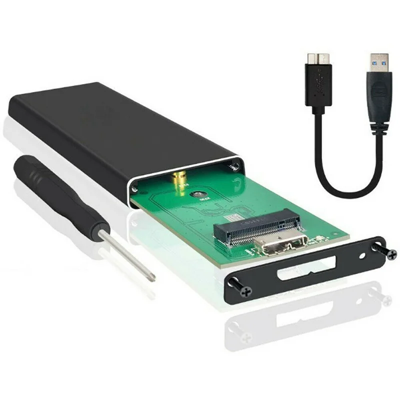 Hard Disk Enclosure Box M.2 NGFF SSD SATA to USB 3.0 Converter Adapter Case External Storage With Screwdriver | Компьютеры и офис