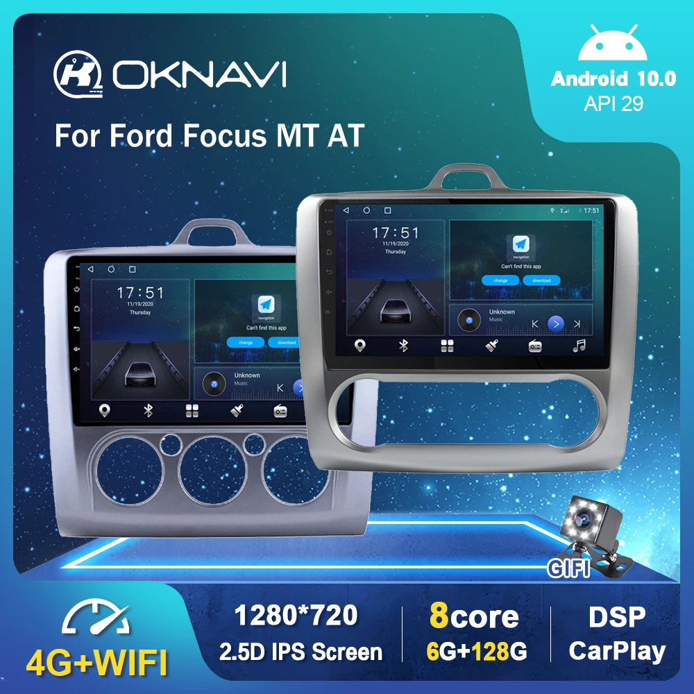 

9" Android 10.0 Smart Car Radio For Ford Focus 2004-2011 AT MT GPS Video Multimedia Stereo Auto Player Carplay IPS Screen No DVD
