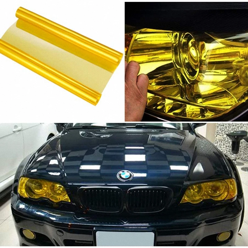 Тонировочная виниловая пленка Carlas легкая клейкая лента для передних фар