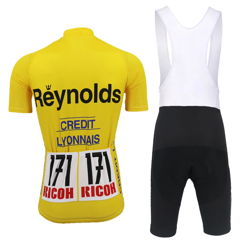 Трикотажный комплект для велоспорта желтая одежда триатлона и с гелевыми