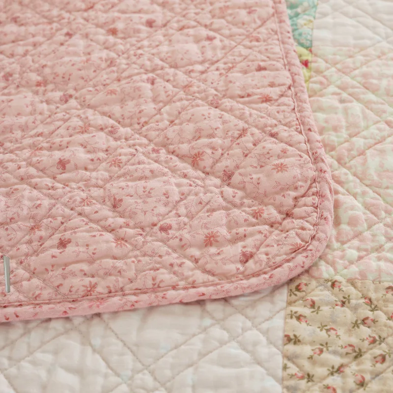 

Twin King Queen Size Pink Summer Quilt 3pcs Set Bedspread Blanket Comforter Bed Cover Quilting Simple Home Textile No Bed Sheet