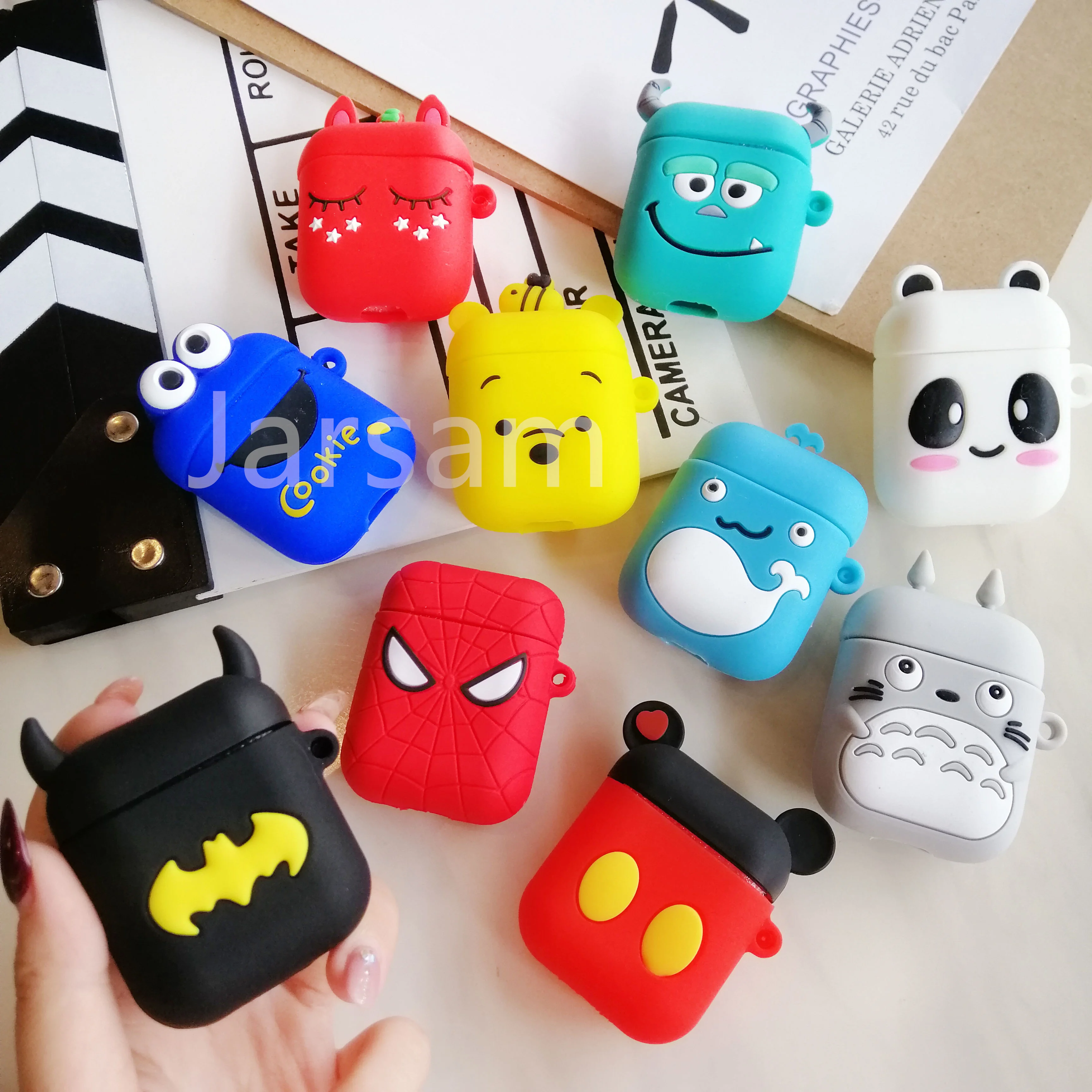Для AirPods чехол 3D милый кот для разделывания свиньи утки Kawaii аниме мультяшный