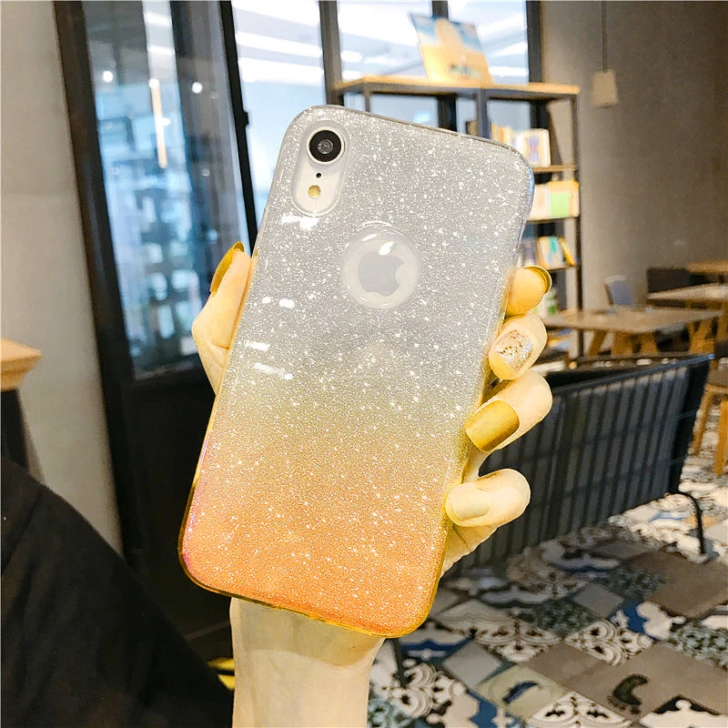 Чехол с блестками для iphone X 10 XR XS MAX 7 8 6 6S Plus 5 5s SE | Мобильные телефоны и аксессуары