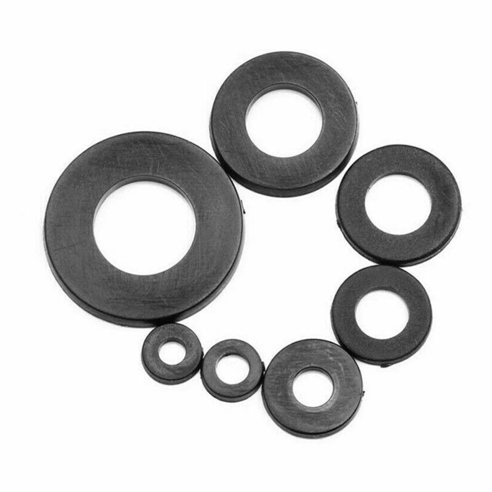 

364pcs/Set Black Nylon Flat Ring Repair Washer Gasket For Metric M2-M8
