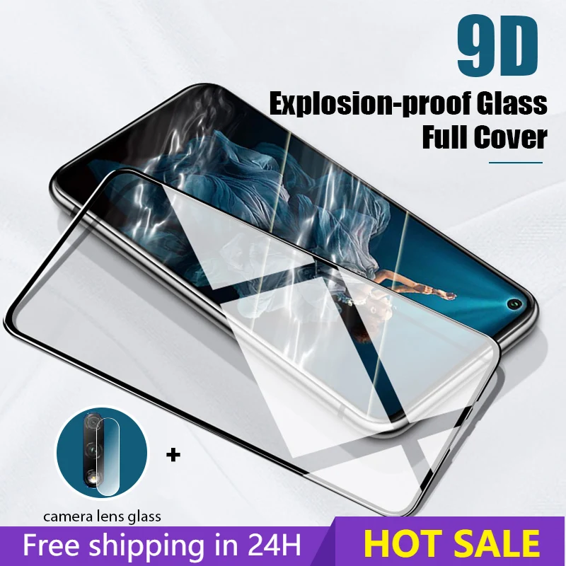 Закаленное стекло 9D с полным покрытием для Honor View 20 30 Pro пленка объектива задней