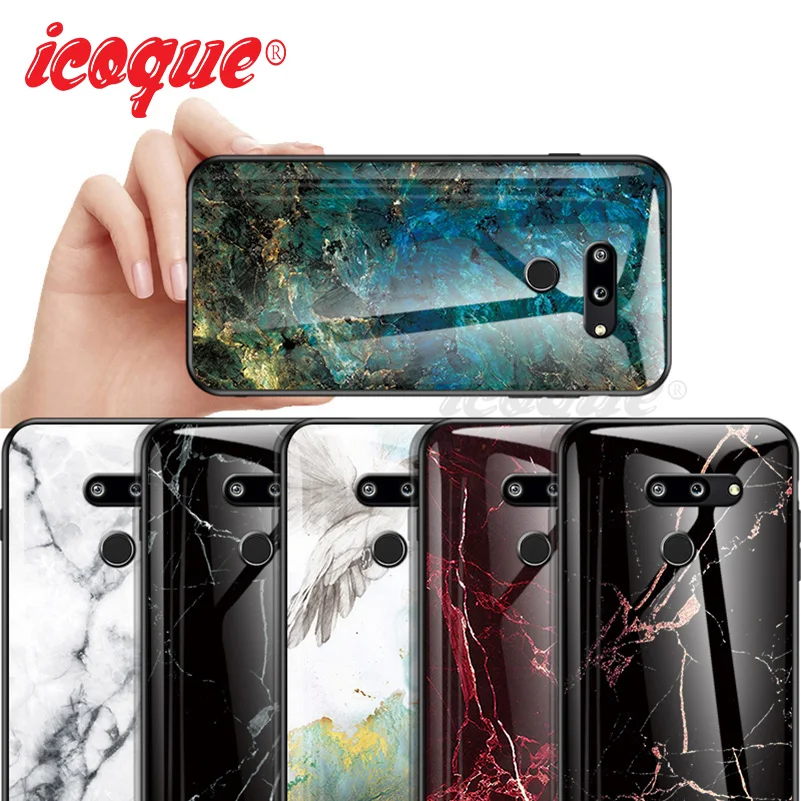 Роскошный чехол из закаленного стекла для LG G8 ThinQ G7 G6 G5 задняя крышка lg g8 жесткий