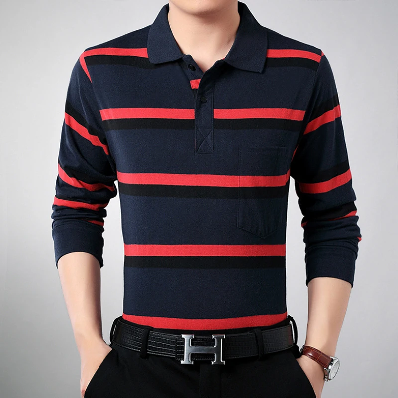 Мужская рубашка поло 2020 Весенняя брендовая одежда мужская повседневная вышитые