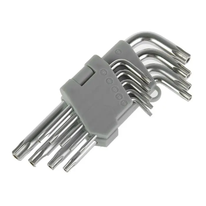 Набор ключей имбусовых Hardaxi/Remocolor TORX 6 граней 9 предметов |