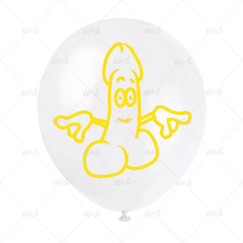 12 шт./компл. Свадебные украшения бакалавра вечерние в форме пениса воздушные шары