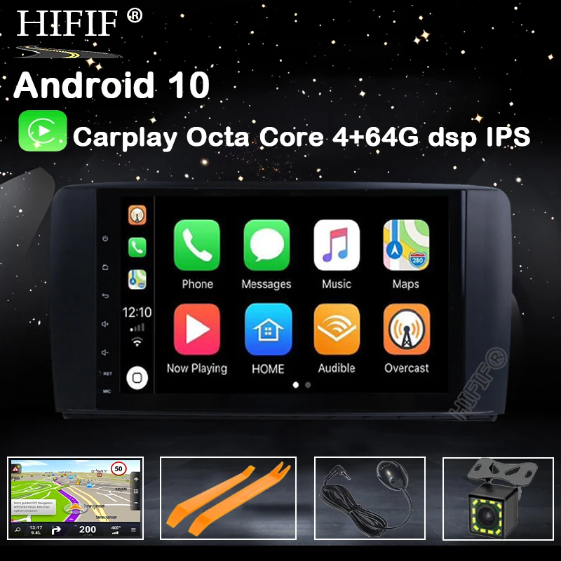 GPS навигатор для Mercedes Benz R Class W251 R300 R350 R63 3G/4G/CanBus 9 дюймов 8 ядер Android 10 4 Гб ОЗУ 32