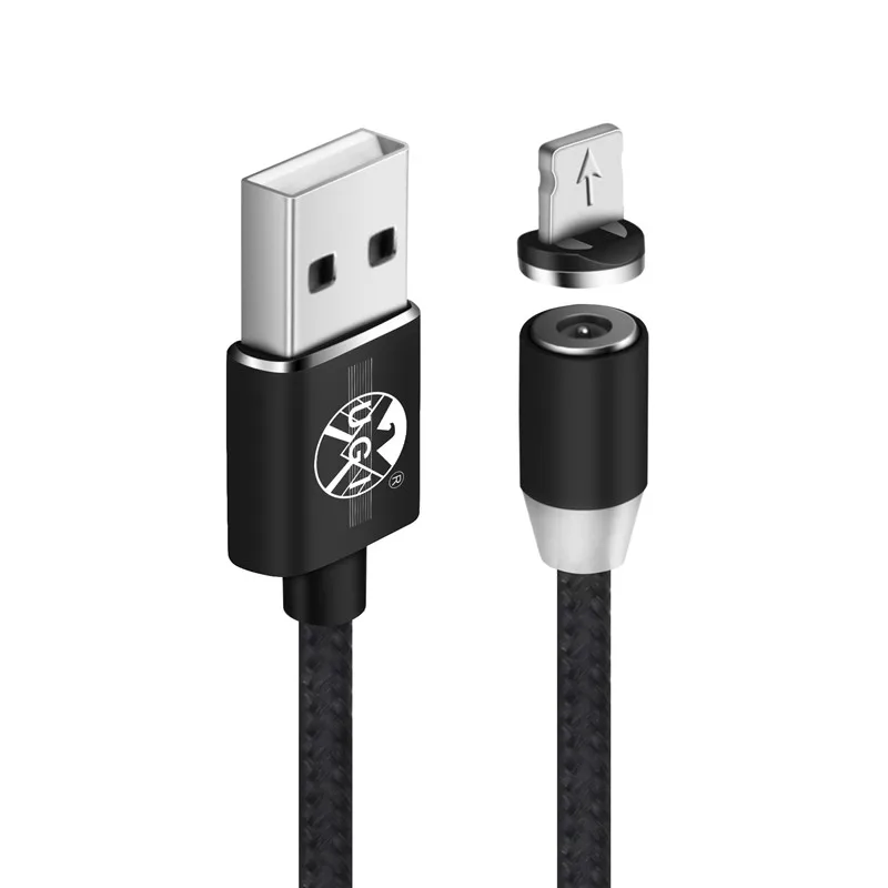Black IOS Cable 3/6/10FT USB Магнитная Зарядка Зарядное устройство Тип кабеля type-c для Apple iPhone 8 7 6s samsung Лот - Цвет: Black IOS Cable