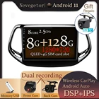 Автомагнитола QLED на Android для Jeep Compass, 2 МП, 2016, 2017, 2018, 2019, GPS, автомобильный мультимедийный плеер, Восьмиядерный процессор, ОЗУ 6 ГБ, 4G, сетевой разъем 2Din