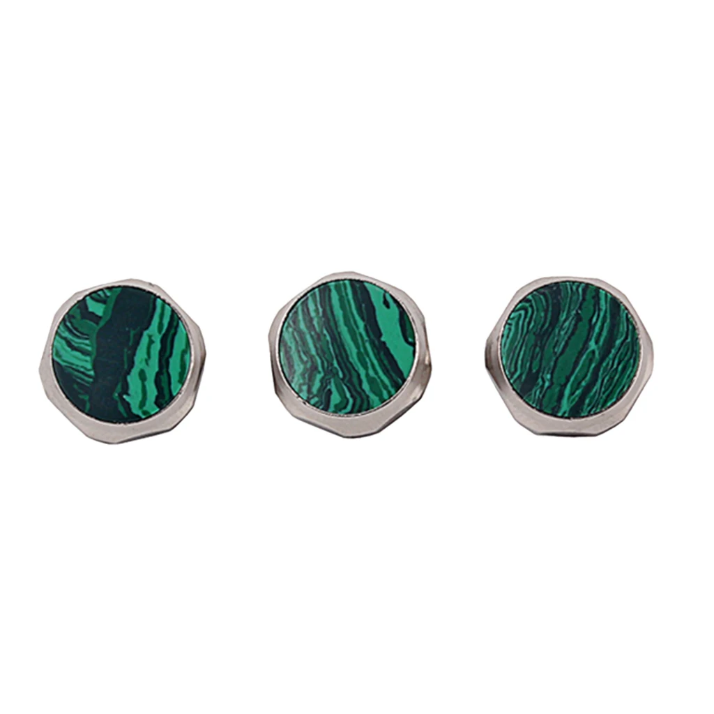 

3x Trumpet Repairing Part Buttons Musical Instrument Trumpet Parts Malachite