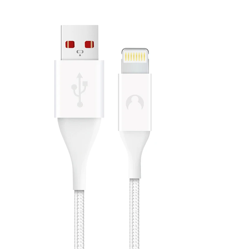 Белый Snowkids USB зарядное устройство для телефона MFi кабель для Lightning-USB кабель для iPhone 11X8 7 6 5 XR XsMax длинный до iOS 12 Синхронизация данных - Цвет: Белый