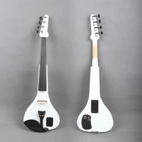 yinfente 44 4 string mp3 jack maple wood white electric silent violin natural wood free casebowrosinev3