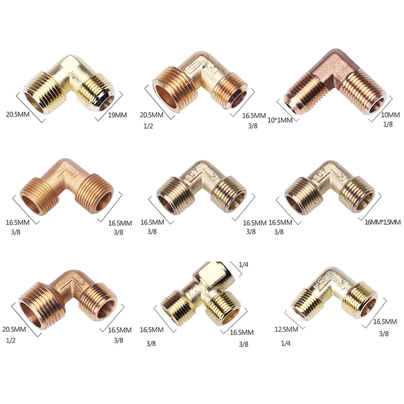 

Zinc Alloy/Pure Copper Threaded Pipe Air Pump Elbow Fittings of Unidirectional Valve Right Angle For Oil free Air Compressor