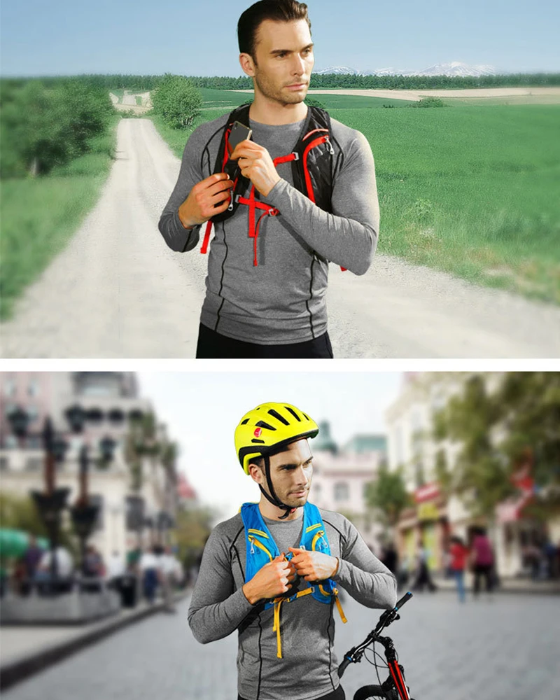 Спортивная сумка На открытом воздухе, 15л, велосипедный рюкзак для бега, альпинизма, рыболовный жилет, сумка, ультра легкий рюкзак для велосипедных поездок