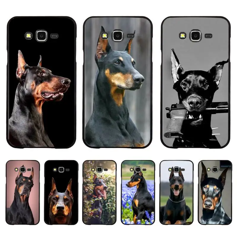 

Doberman dog Phone Case For Samsung Galaxy J4plus J6 J5 J72016 J7prime cover for J7Core J6plus Coque