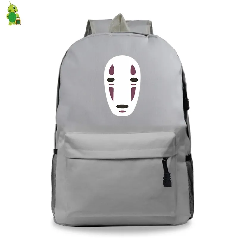 10 Школьные сумки Ghibli, Унесенные унесением, без лица, мужской рюкзак для подростков, женщин и мужчин, рюкзак для ноутбука, Детский рюкзак для книг, повседневные дорожные сумки - Color: 10