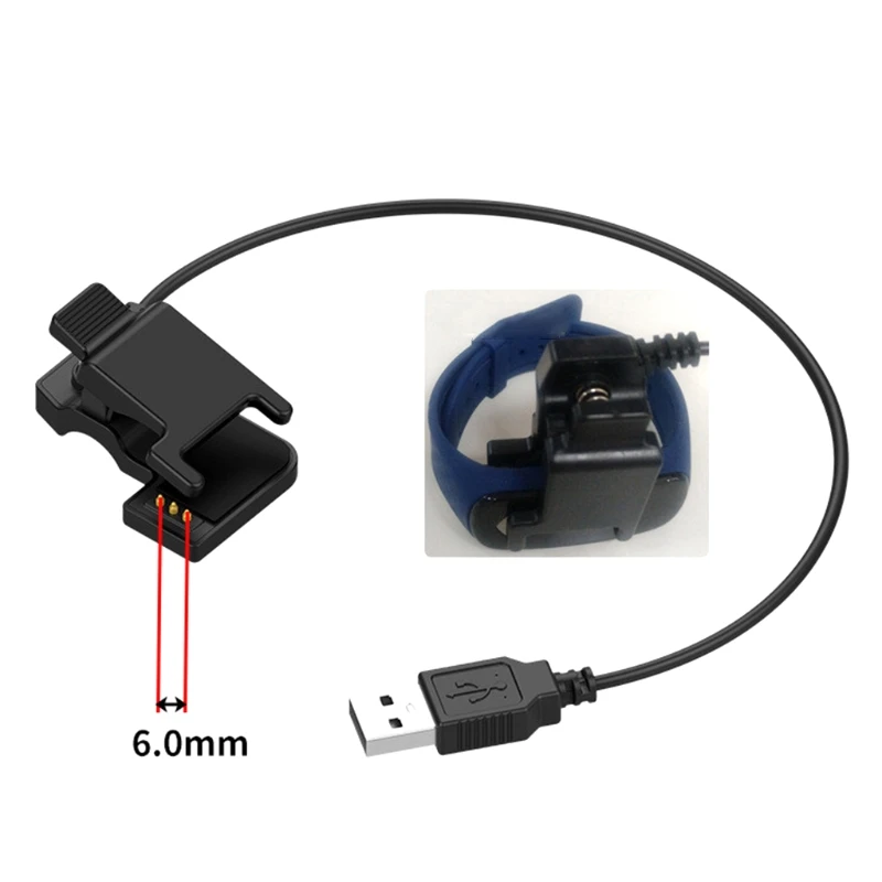 Умные наручные Смарт-часы зажим типа 2-pin-3mm или 4mm 3-pin-6mm 4-pin-7.6mm зарядный кабель