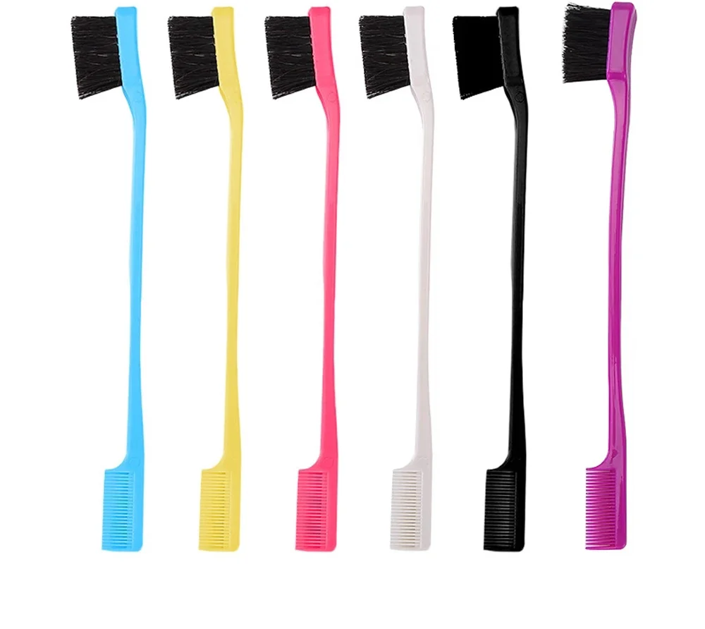 

Double Sided Edge Control Hair Comb Hair Styling Hair Brush 6 Color Combs for Hair Barber Accessories Beard Comb