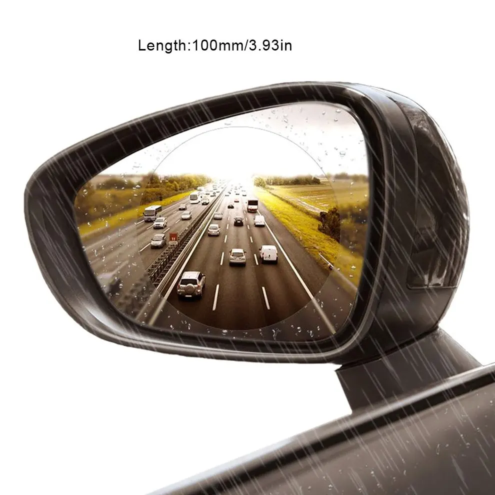 

1 Pair Car Rearview Mirror Rain Film Mirror Waterproof Film Rearview Mirror Glass Film Anti Film