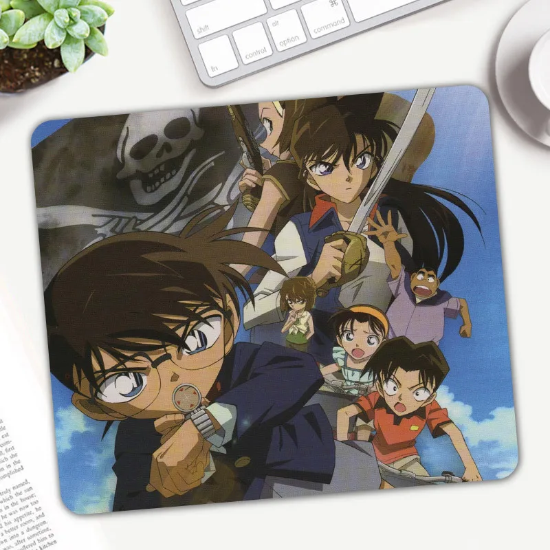 

Case Closed Mouse Pad For Game Rubber Mousepad Detective Conan Pattern Mice Mat Small Size Mouse Pad Home Carpet MousePad