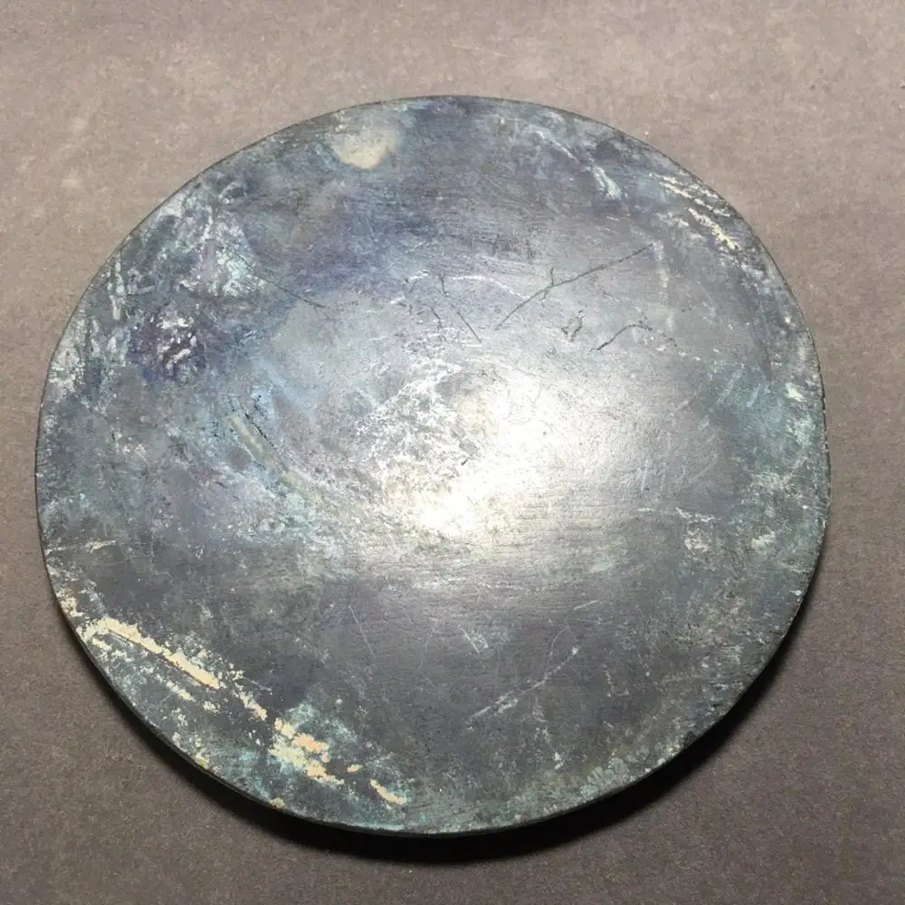 Изысканные античные Круглые Китайские иероглифы пять животных бронзовые