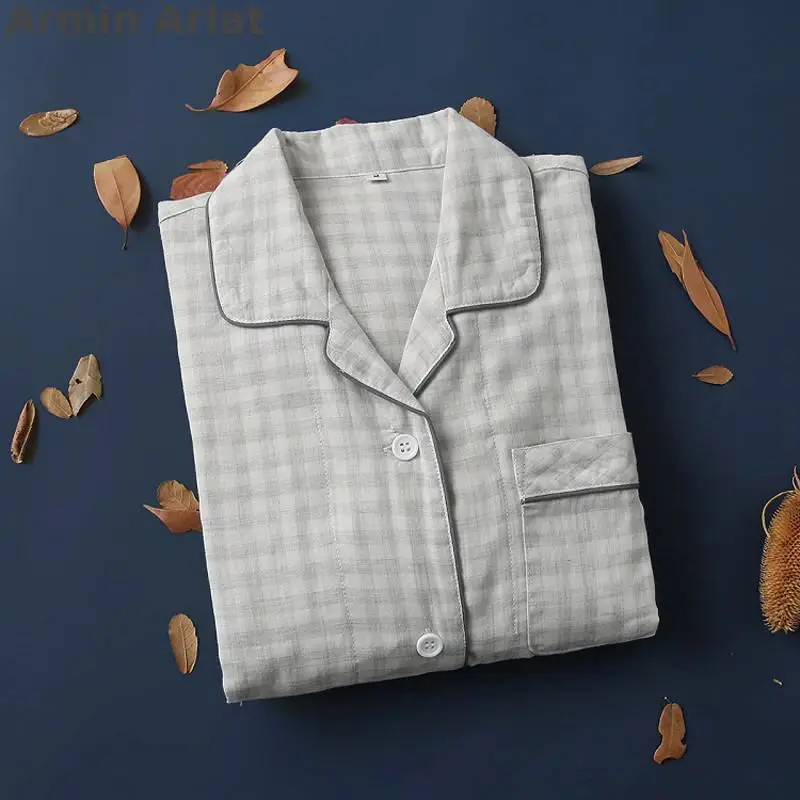 

Armin Arlat Sweet Nightdress Women 100% Cotton Home Dress Double Tulle Plaid Nightgown Female Loose Sleep Shirt Spring Nuisette