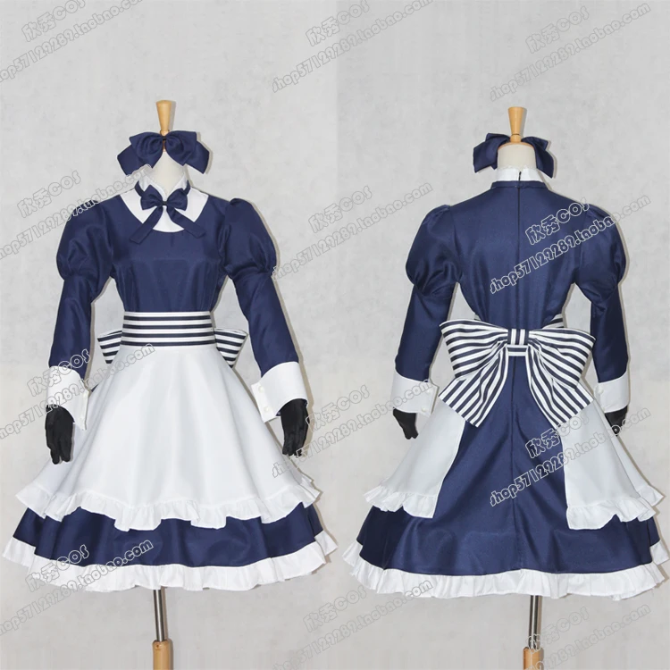 

APH Axis Powers Hetalia Maid Belarus Lolita Cosplay Costume Dress+Headwear+Apron+Tie