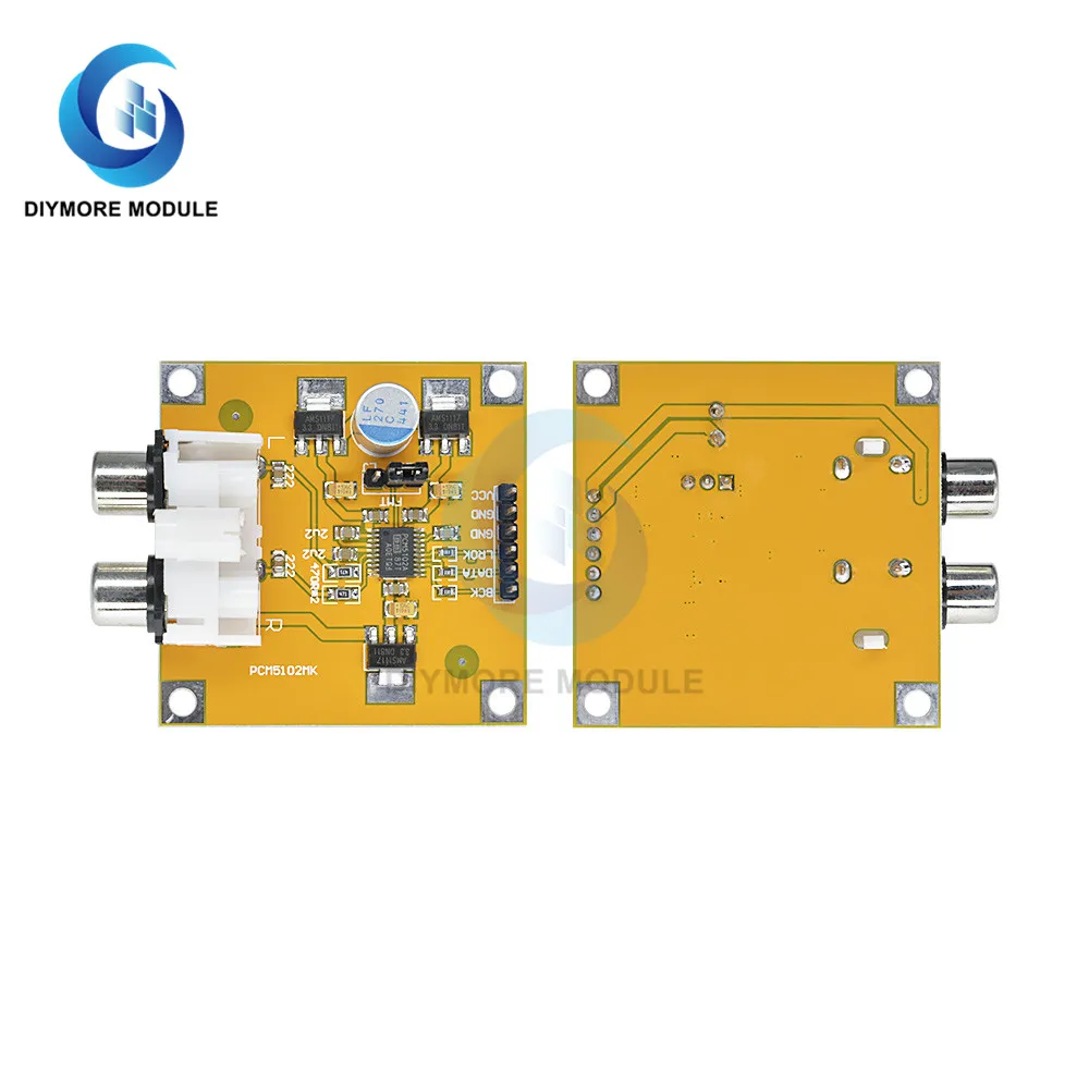 PCM5102 аудио декодер модуль DAC DC 5 в-10 в I2S вход 32 бит 384K музыкальный плеер фильтр для