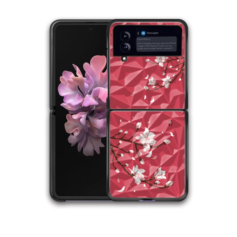 

Для Samsung zflip3 мобильный телефон чехол zflip 3 ромба f720f защитный корейский складной чехол