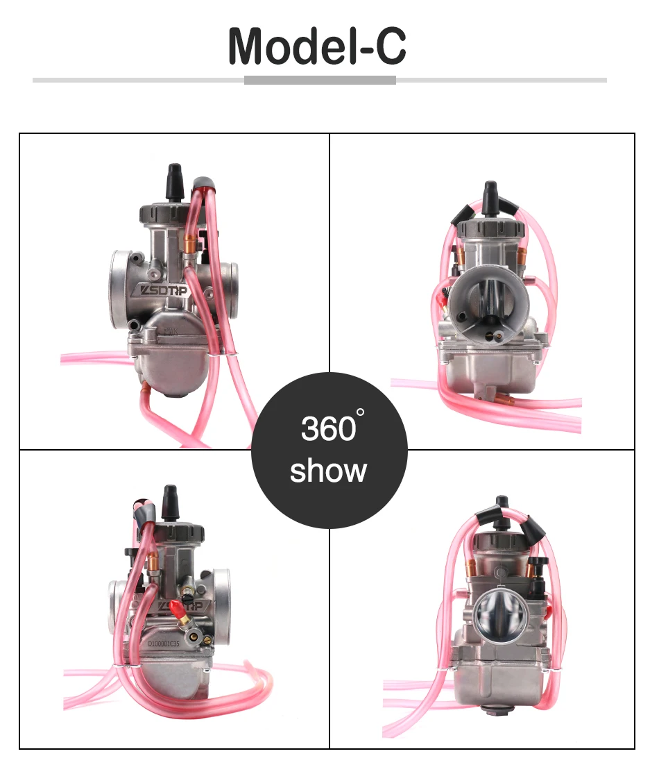 Универсальный мотоциклетный карбюратор ZSDTRP PWK для двигателя Keihin Racing Carb 2T 4T 21 24 26 28