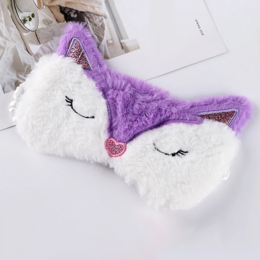 Повязка на глаза для отдыха и сна модный массажный пластырь с мультяшными