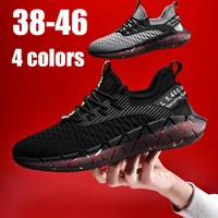 2021 new sports leisure breathable mesh fashion running shuttle trend young mens shoes large size 38 46 4 colors