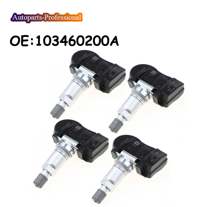 4 шт./лот автомобильный 103460200A 1034602-00-A S180052068 для Tesla Model S Model X Model 3 2016-2018 TPMS датчик давления в шинах 433 МГц