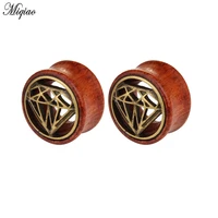 miqiao 2pc wood ear plugs and tunnels piercing expander piercing tunnel ear tunnels stretchers plug oreille ear gauges 8 20mm