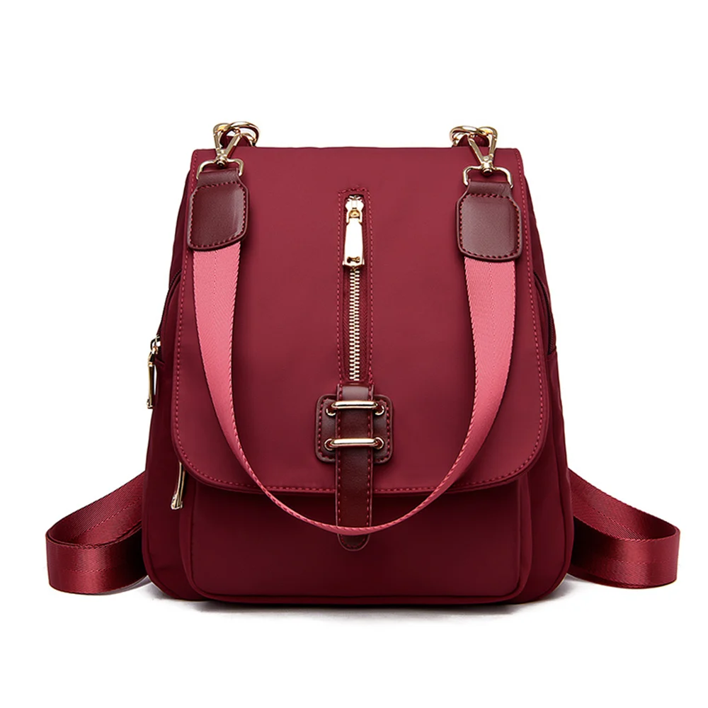 Wine red Рюкзак, рюкзак для девочек-подростков, Mochila Feminina, Оксфорд, женский рюкзак, нейлон, водонепроницаемый, женский рюкзак, Sac A Dos Femme - Цвет: Wine red