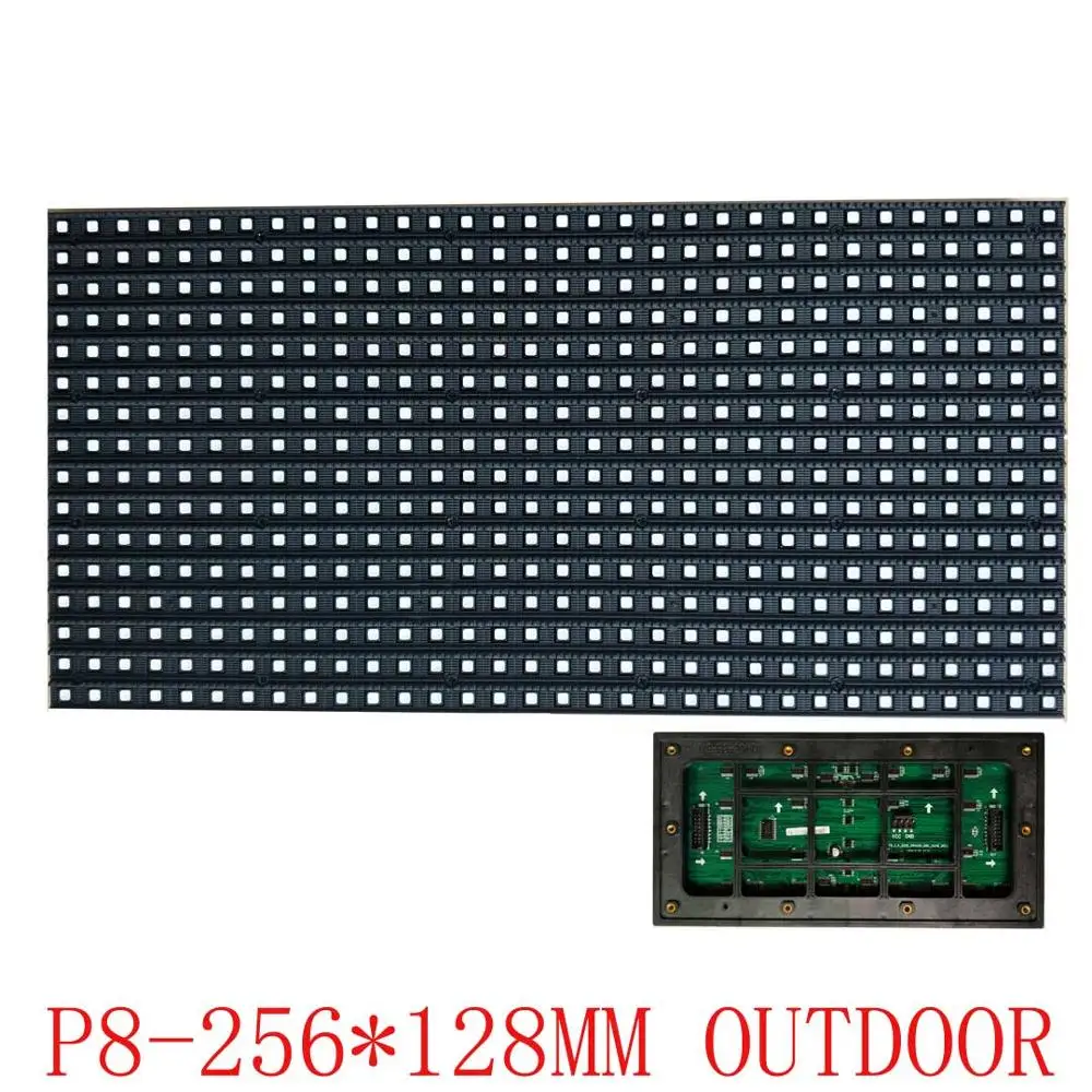 Наружный светодиодный экран P8RGB 256*128 мм Модуль платы 32*16 пикселей дисплей с