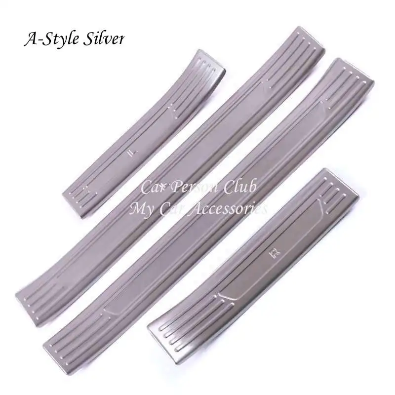 

Auto Stainless Steel Door Sill Cover Scuff Welcome Pedal Protector Trims For Mazda CX-30 CX30 CX 30 2019 2020 Car Accessories