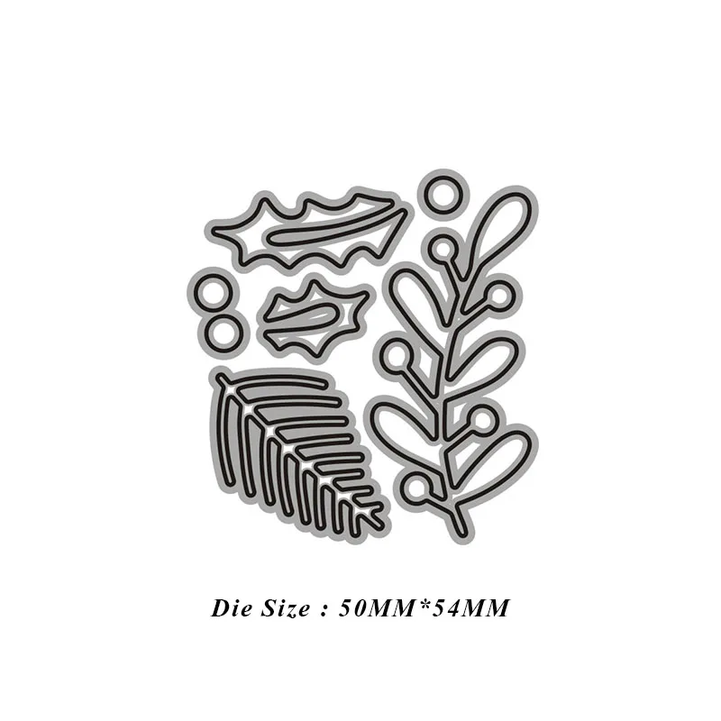 Набор мини-листочков для резки металла DIY Скрапбукинг Фотоальбом Декоративные