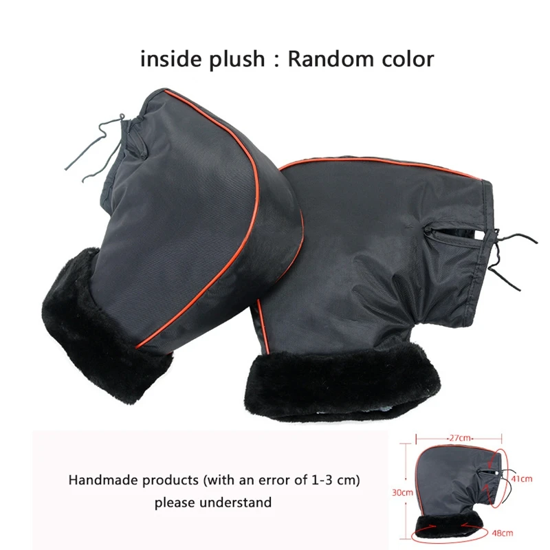 

MoFlyeer теплые мотоциклетные перчатки на руль варежки теплые водонепроницаемые мотоциклетные Чехлы для рук толстые затяжки