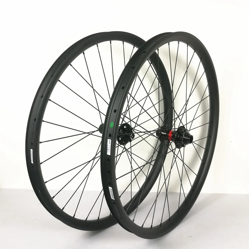 CARBON MOUNTAIN WHEELS 27.5ER 35MM WIDTH 25MM DEPTH 650B WITH KOOZER HUB FRONT 110X20MM NOT BOOST REAR 135X12MM | Спорт и