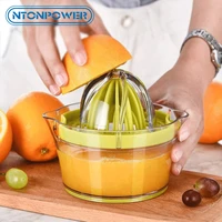 ntonpower 4 in 1 multifunctional lime squeezer manual juicer with multi size reamers ginger garlic grater kitchen accessories